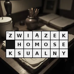 Hasło krzyżówkowe nieformalny związek pomiędzy dwoma osobami tej samej płci które łączy współżycie seksualne - związek homoseksualny – rozwiązanie, synonimy, podpowiedzi i definicje krzyżówkowe